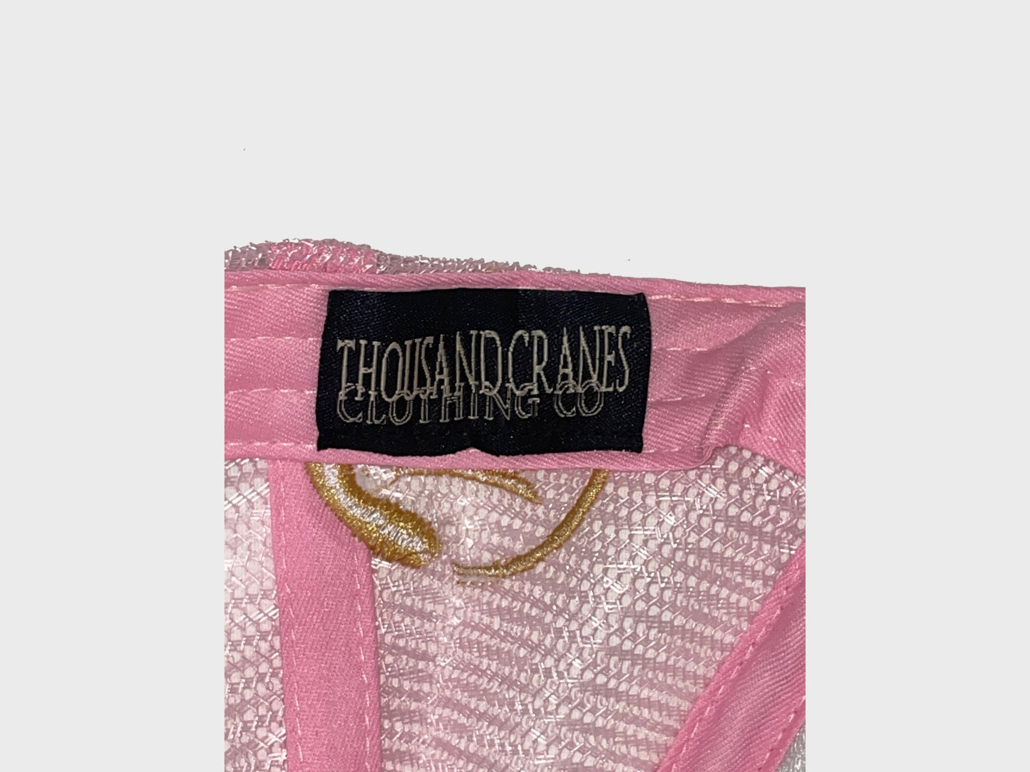 Pink Tsuru Trucker Hat - THOUSAND CRANES